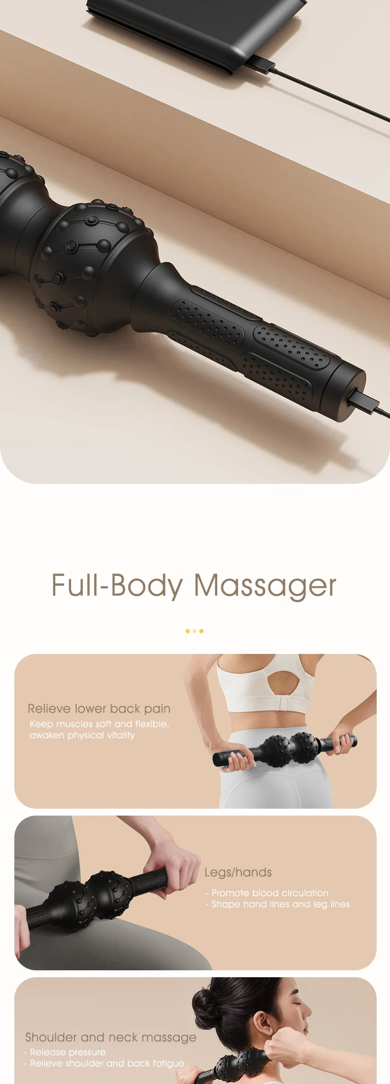 TheraRoller™ – Heated & Vibrating Foam Roller